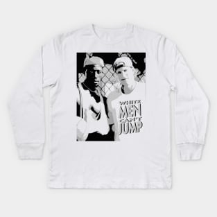 White Men Can't Jump Kids Long Sleeve T-Shirt